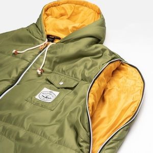 Poler Reversible Nap Sack in Olive/Mustard Small